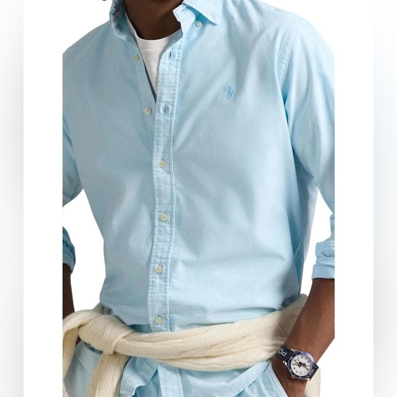 Ralph Lauren Cotton Long Sleeve Button Down Shirt - Picture 1 of 9